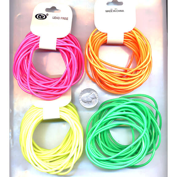 Neon Jelly Bracelets (288 Total Bracelets in 2 Bags) 4¢ Each