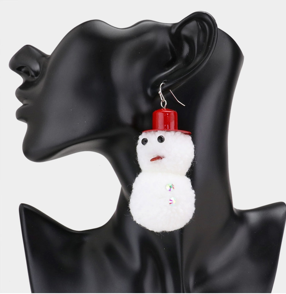 Snowman Earrings